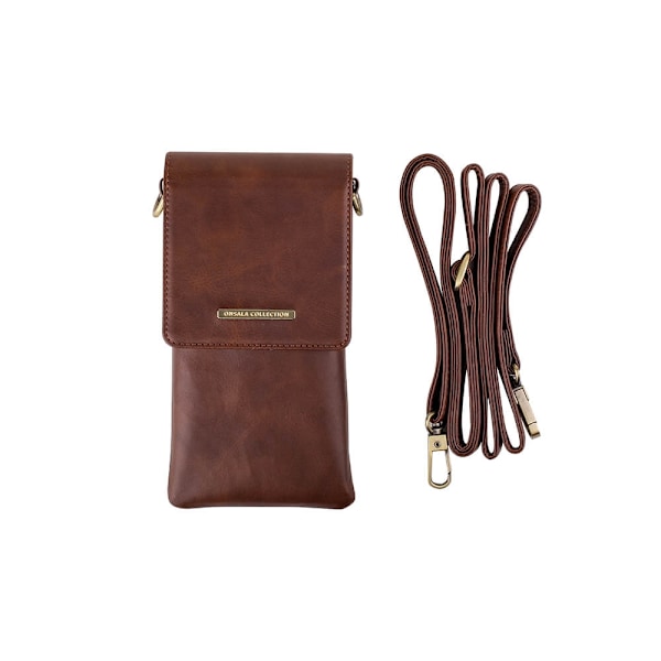 ONSALA Mobilväska med Halsrem Brun Universal 6.7" Brun
