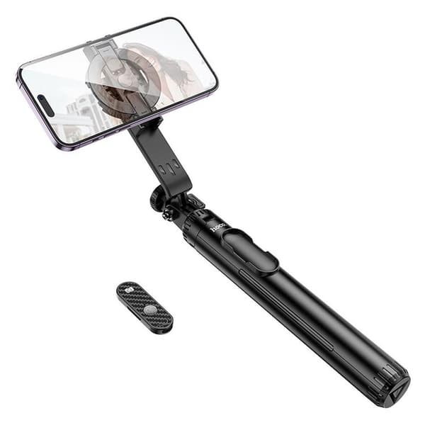Hoco Magnetisk Selfie Stick Bluetooth Tripod med Fjärrkontroll K25 - Svart