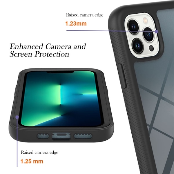 iPhone 15 Pro Max Mobilskal YB PC Anti-Drop - Svart Svart