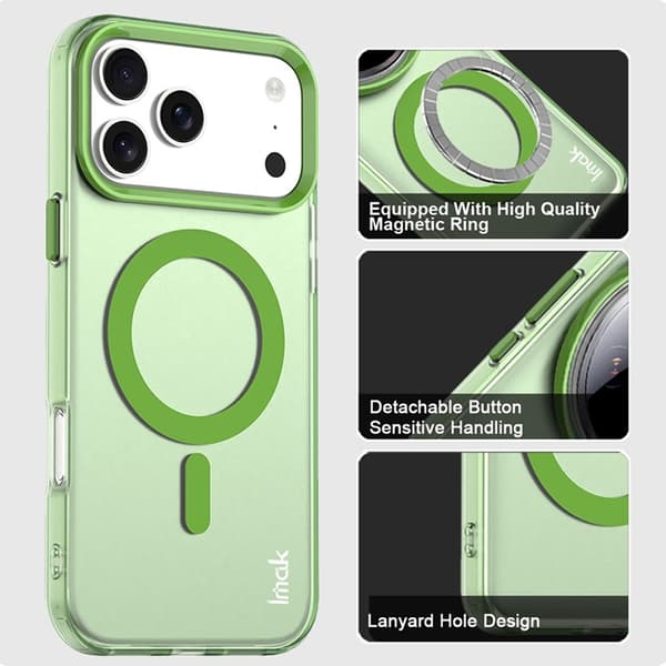 IMAK Mobilskal till iPhone 17 Pro MagSafe Anti Drop - Grön Grön