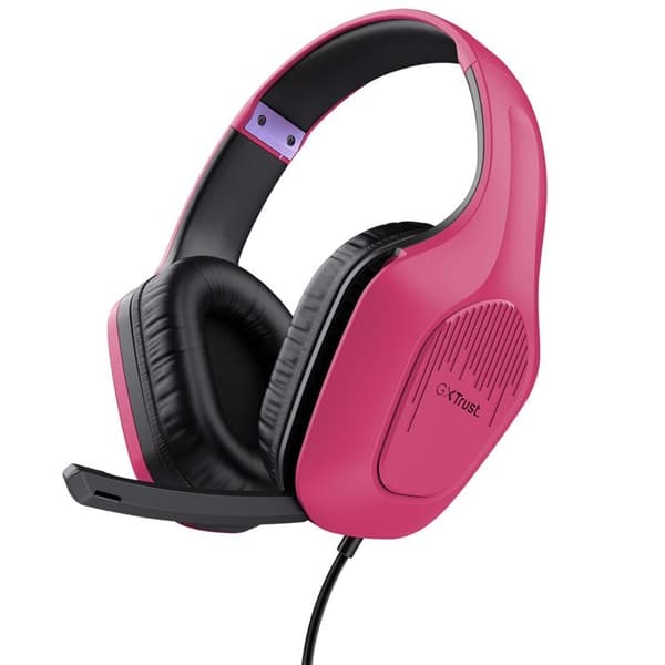 Trust GXT 415P Zirox Gamingheadset - Rosa