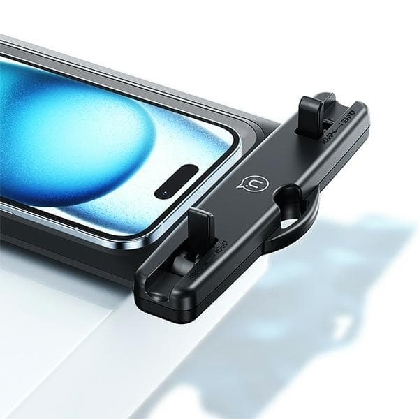 USAMS Dobbelt Vandtæt Mobiltelefon Taske 6.7" IP68 - Sort