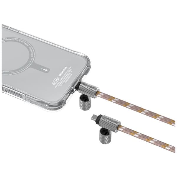 Skinarma 2in1 USB-C til USB-C kabelsnor Dyno Ve - Beige Beige