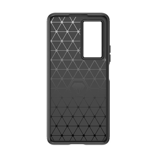 Xiaomi Poco F4 5G Skal Silicone Carbon Fleksibel - Sort