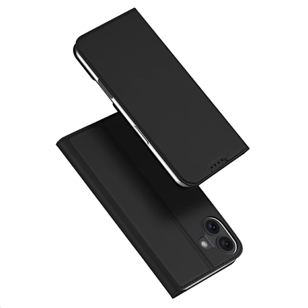 DUX DUCIS Skin Pro iPhone 16 Plus Plånboksfodral PU Läder - Svart Blå