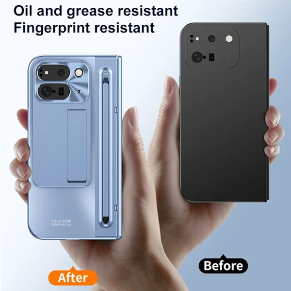 Mobilskal till Google Pixel 10 Pro Fold Kickstand Hinge PC - Blå Blå