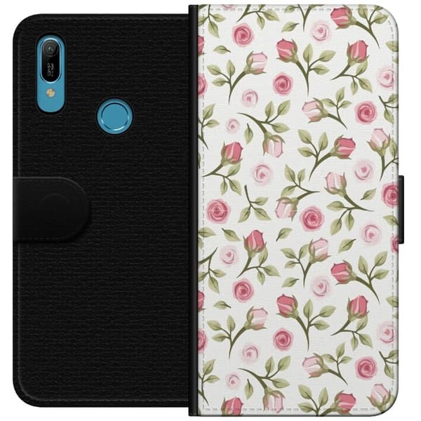Pungcover til Huawei Y6 (2019) med Blomstermønster