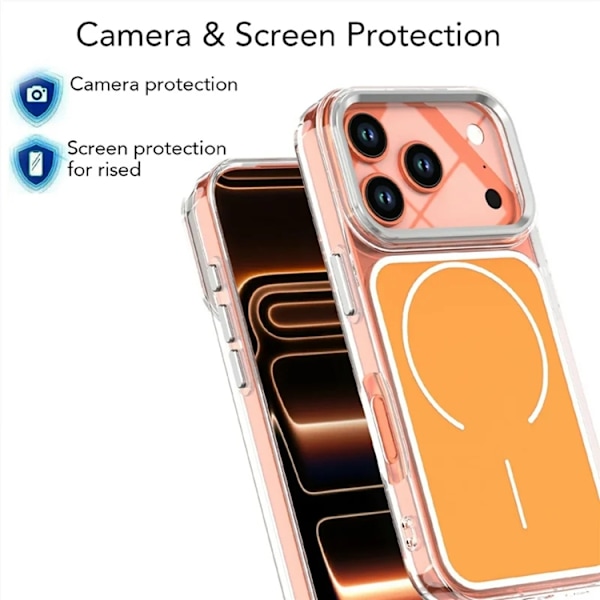Mobilskal till iPhone 17 Pro Magsafe Electroplated - Rosa Rosa