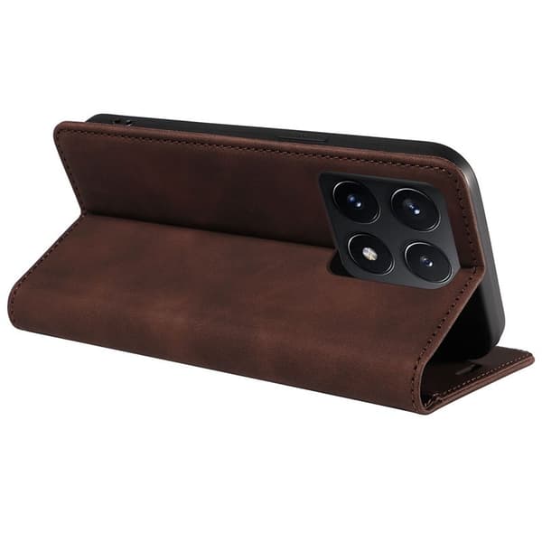 BETOPNICE 003 för Xiaomi 14T Plånboksfodral Konstläder - Brun