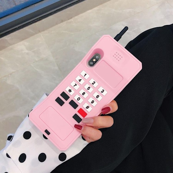 Retro Skal iPhone 7/8/SE 2020 - Svart Svart