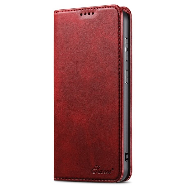 SUTENI Galaxy S23 Plus Plånboksfodral Kickstand Flip - Röd