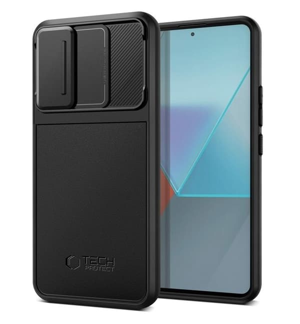 Tech-Protect Mobilskal till Xiaomi Redmi Note 13 Pro 5G Velar Cam Plus - Svart Svart