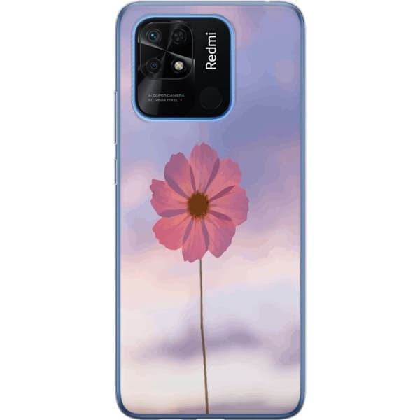 Mobilskal till Xiaomi Redmi 10C med Rosa blomma