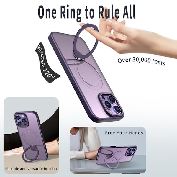 Mobilskal till iPhone 13 Pro MagSafe Rotating Kickstand Lila