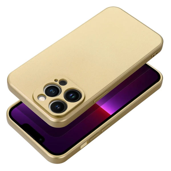 Telefontaske til iPhone 17 Pro Max Metallic - Guld Guld