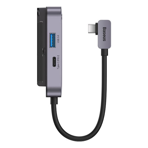 Baseus 6in1 Universal HUB USB-C - Mörk Grå Svart