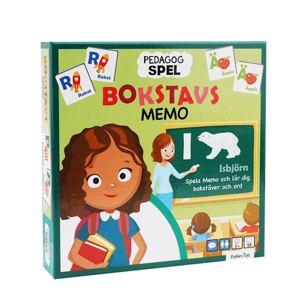 BARBO Spel Classic Pedagog Spel Bokstavsmemo (SE)