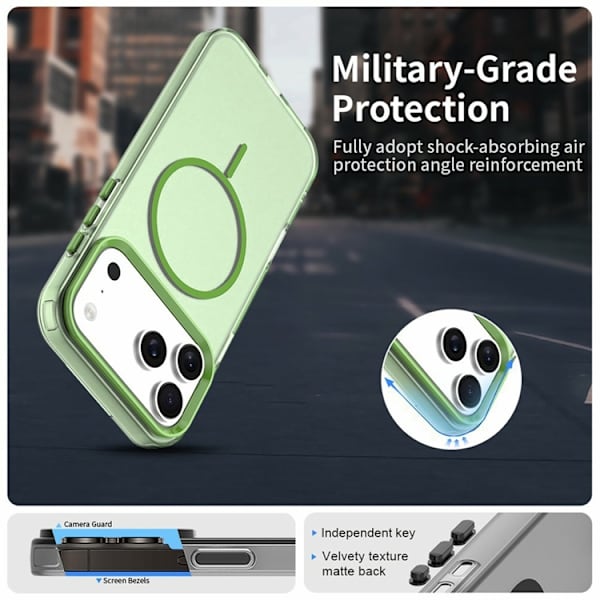 Mobilskal till iPhone 17 Pro Max MagSafe Candy Color - Grön Grön