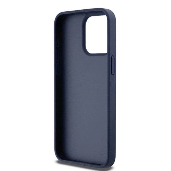 DKNY iPhone 15 Pro Mobilskal Läder Mono Stripe & Metal Logo