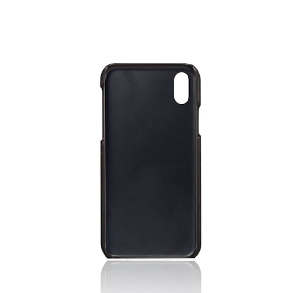Retro Mobilskal med Kortplatser till iPhone Xs Max - Svart Svart
