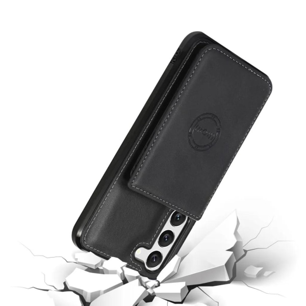 Galaxy S23 Plus Mobilskal Korthållare Kickstand - Svart