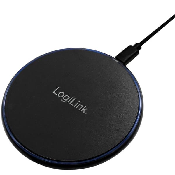 LogiLink Trådlös Laddare Qi 10W Fast charge Black