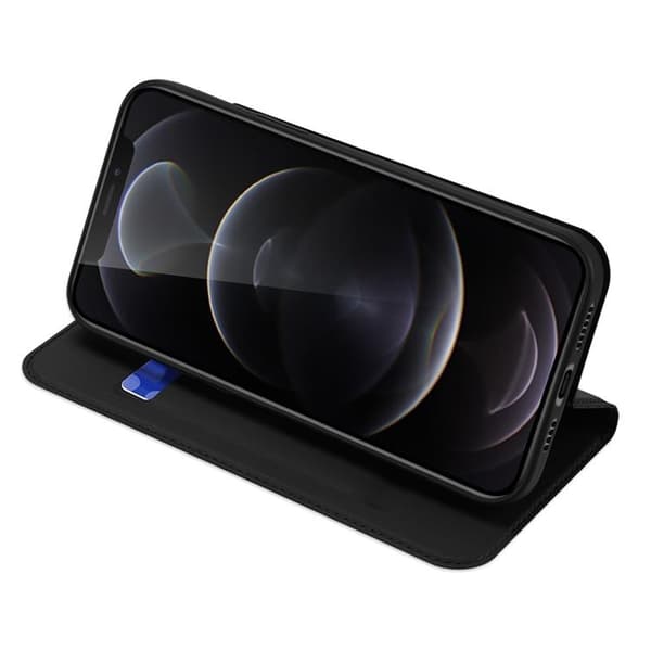 Dux Ducis Skin Series Lompakkokotelo iPhone 12 Pro Max - Musta Black