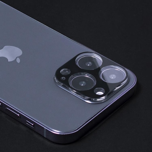 Wozinsky iPhone 15 Plus -kameran linssin suojus karkaistua lasia 9H - musta