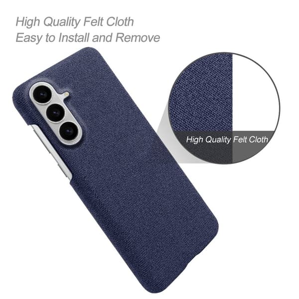 Mobilskal till Samsung Galaxy S26/S26 Pro Tygtextur Anti-Scratch Plast - Blå
