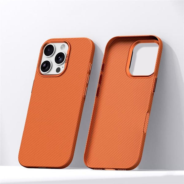 SULADA Mobilskal till iPhone 16 Pro Max Grid TextuRöd Orange
