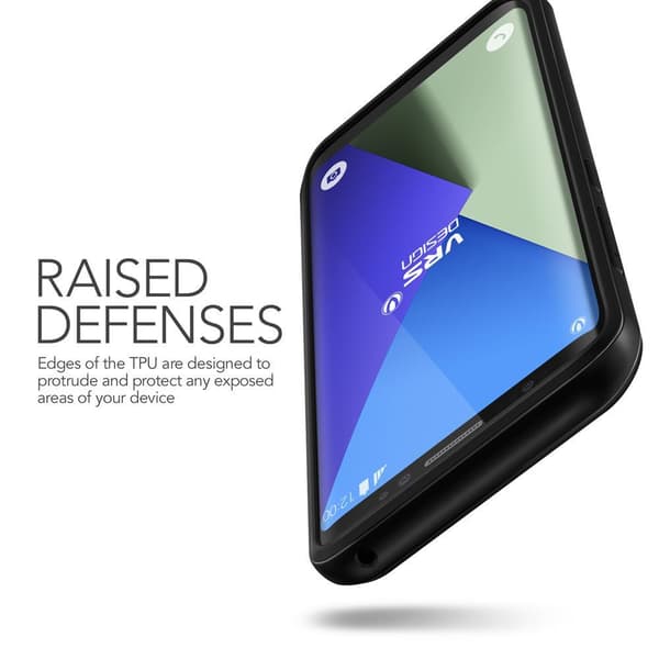 Verus Waved Hard Drop Cover til Samsung Galaxy S8 Plus - Orchid Grå
