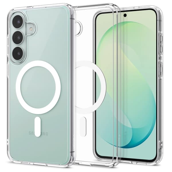 Spigen Mobilskal För Galaxy S26 FE Magsafe Ultra Hybrid - Clear/Vit