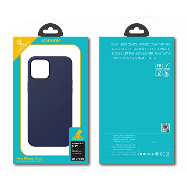 Joyroom Color Series case iPhone 12 Pro Max Svart Svart