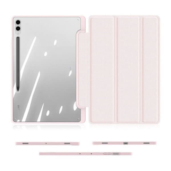 Dux Ducis Galaxy Tab S9 FE -kotelo Toby - Pinkki Rosa