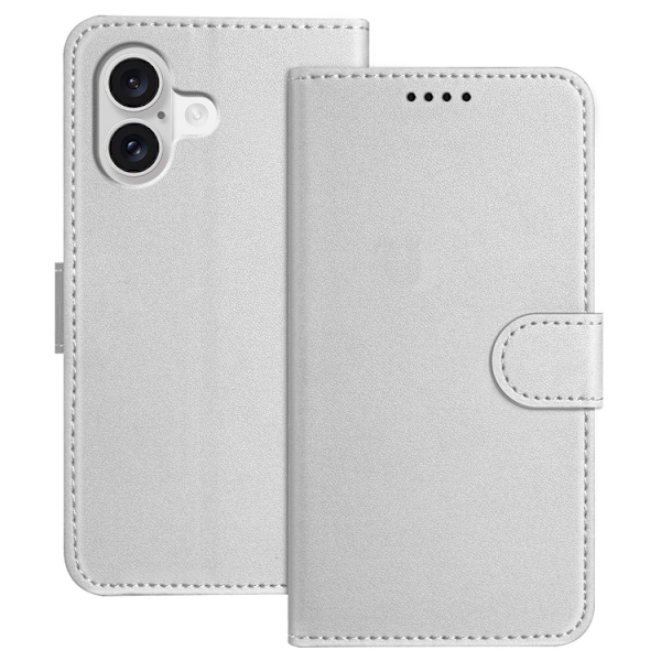iPhone 17 Plånboksfodral Anti Drop - Silver Silver