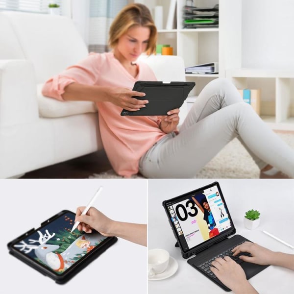 Choetech iPad Pro 12.9' 2020/2021 Tangentbords Fodral Trådlöst B