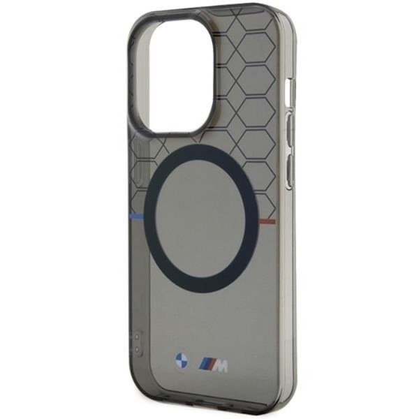 BMW iPhone 14 Pro Max -kuori Magsafe Pattern - Harmaa Grå