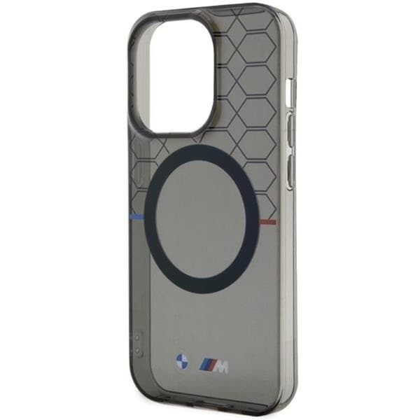 BMW iPhone 14 Pro Max Mobilskal Magsafe Pattern - Grå Grå