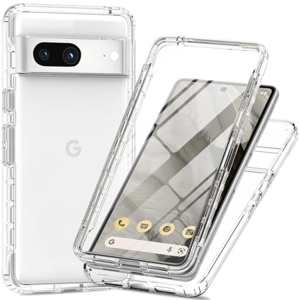 Google Pixel 7A Mobile Cover Gradient 3-i-1 - Gennemsigtig