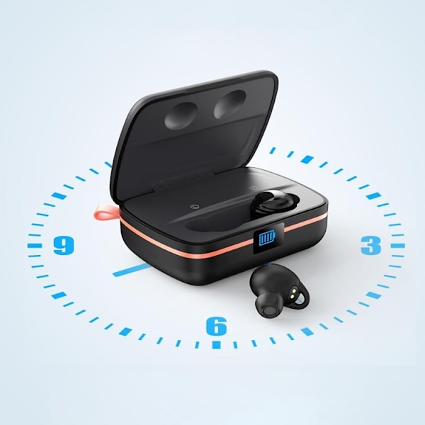 Choetech In-ear Hörlurar BH-T05 Solar TWS med Powerbank 2500mAh - Svart Svart