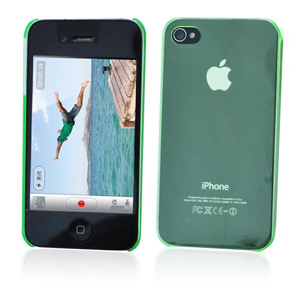 Crystal Bagsidecover til iPhone 4S/4 (Grøn) Green