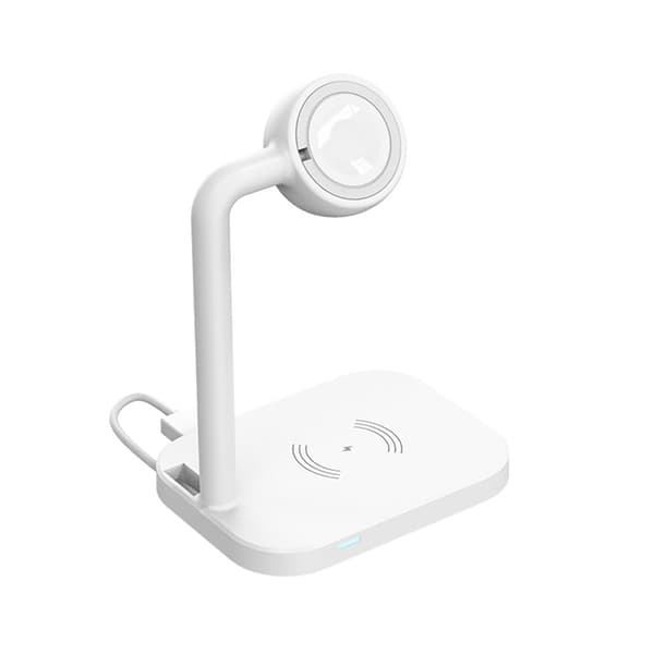 2in1 MagSafe Trådlös Laddare iPhone Apple Watch - Vit Vit