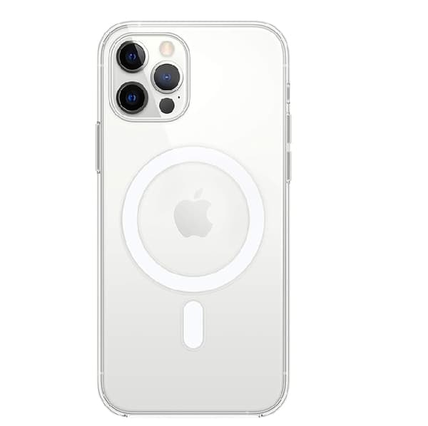 Telefontaske til iPhone 12 Pro Max Magsafe - Gennemsigtig Transparent