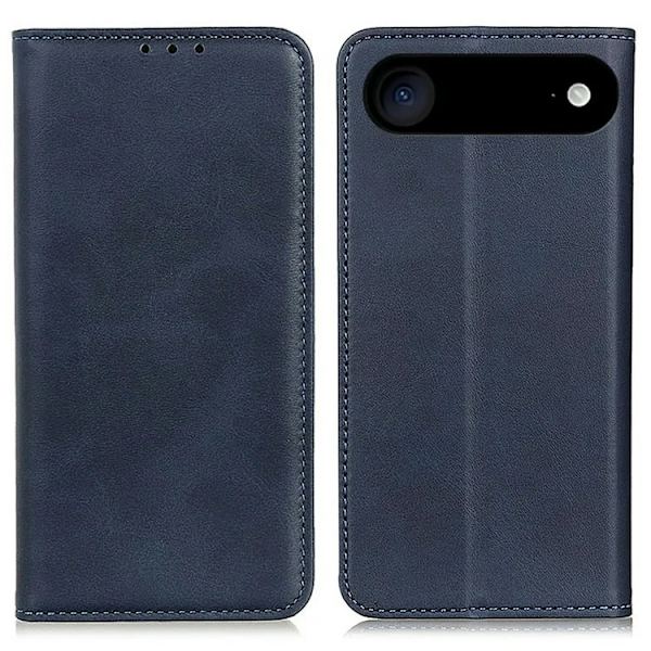 iPhone Air Plånboksfodral Äkta läder - Blå Blå