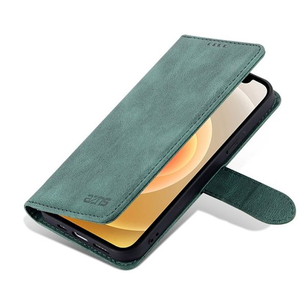 AZNS iPhone 13 mini Plånboksfodral Konstläder - Grön