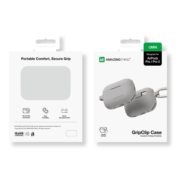 AmazingThing Airpods Pro 2 Skal Omni - Grå