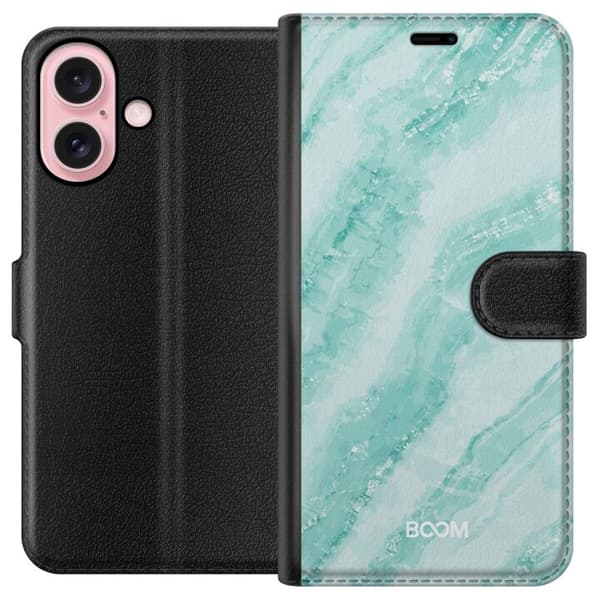 Pung Taske til Apple iPhone 16 med Mint Marble