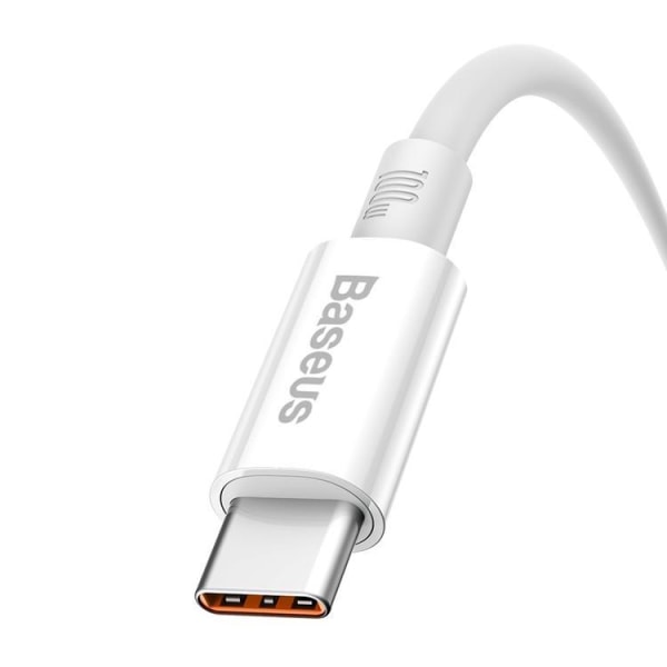 Baseus Superior USB-A til USB-C-kabel 100W 480Mbps 2m - Hvid