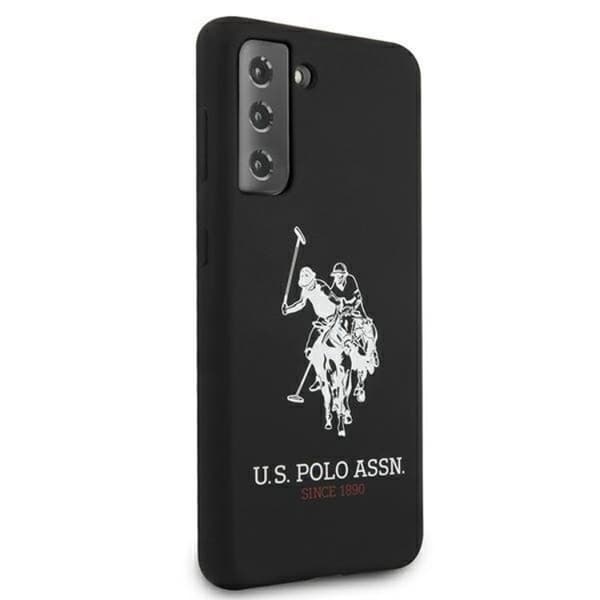 US Polo Silikone Logo Taske til Galaxy S21 - Sort Black