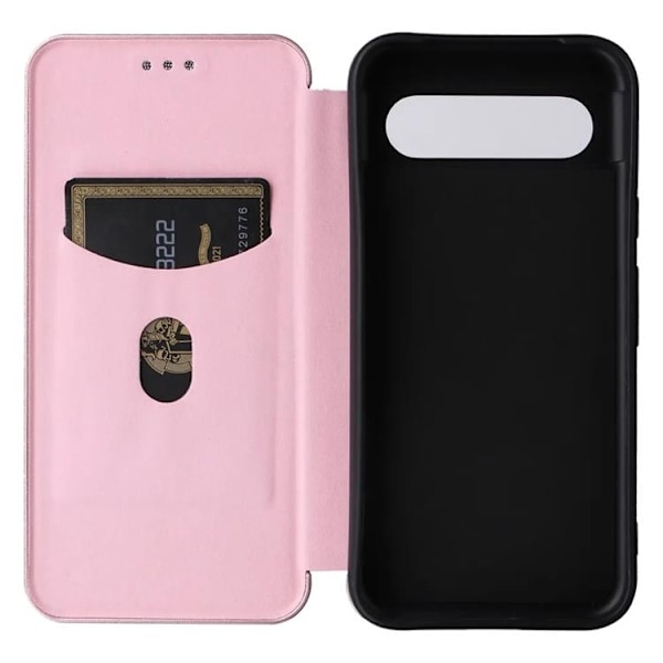 Google Pixel 8A Plånboksfodral Ställ - Rosa